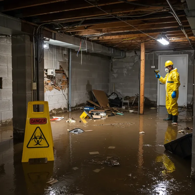 Flooded Basement Electrical Hazard in White House, TN Property